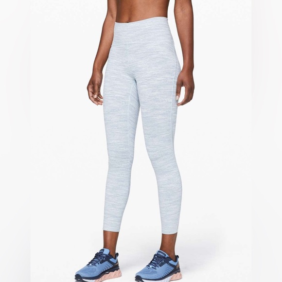 Lululemon Train Times Leggings 25” – Size 10 – We Are From Space Sheer Blue - Picture 1 of 4